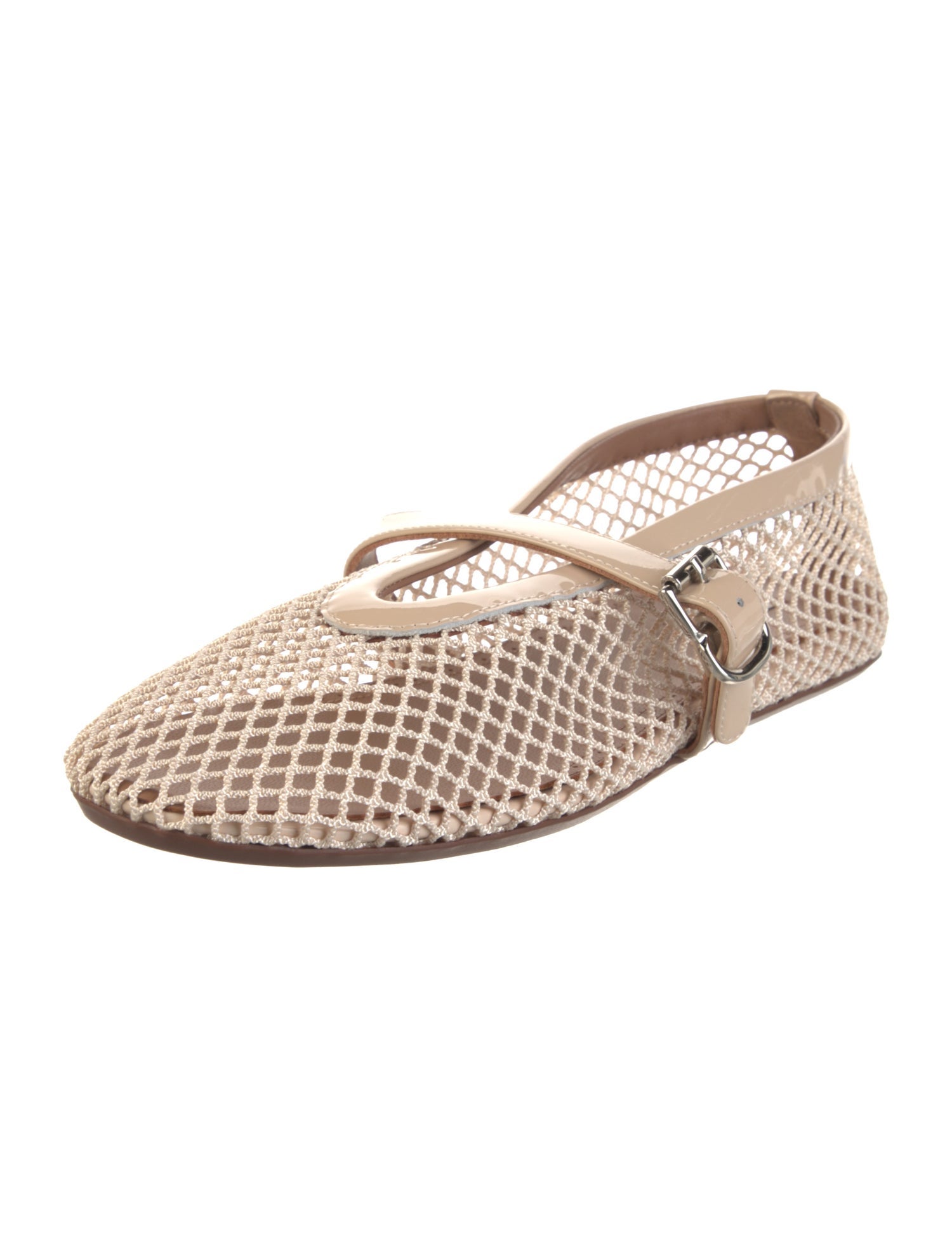 Alaïa Leather Trim Embellishment Ballet Flats