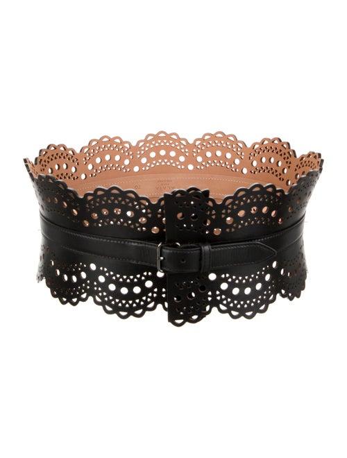 Alaïa Wide Leather Waist Belt