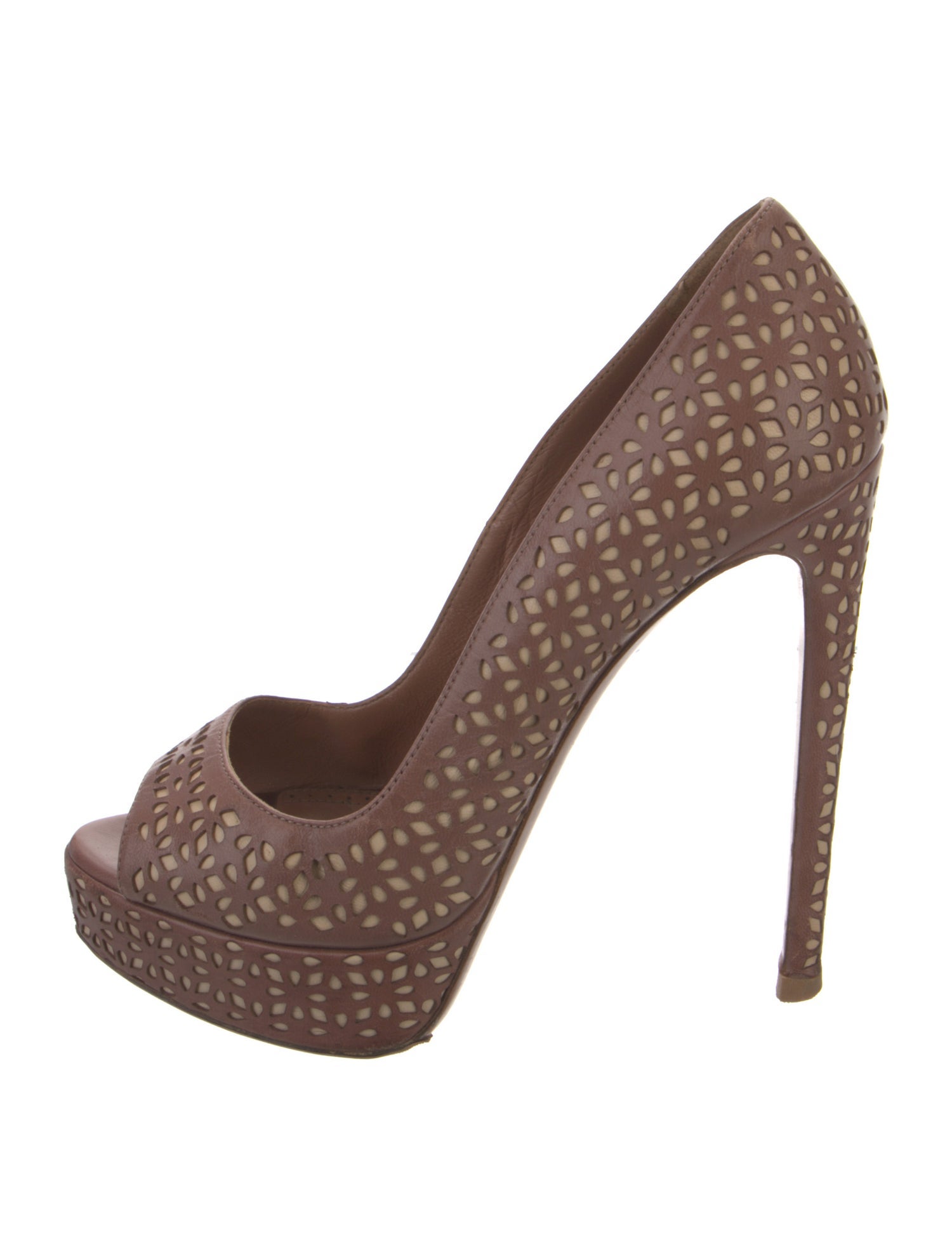 Alaïa Leather Printed Pumps