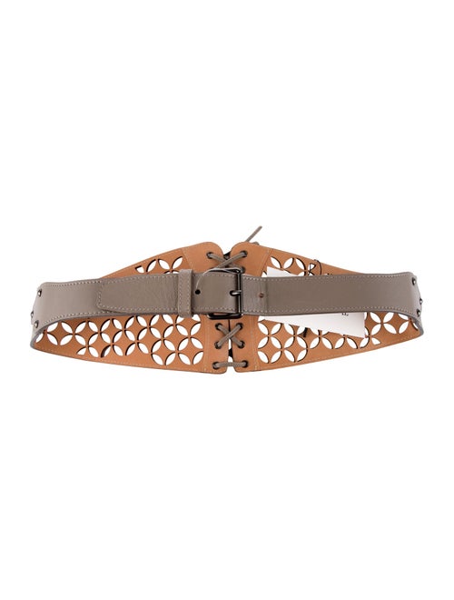 Alaïa Wide Leather Waist Belt