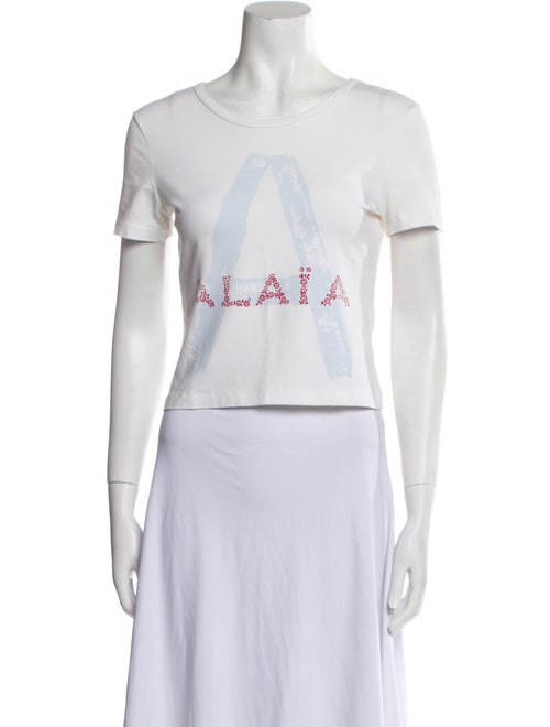 Alaïa Graphic Print Crew Neck T-Shirt