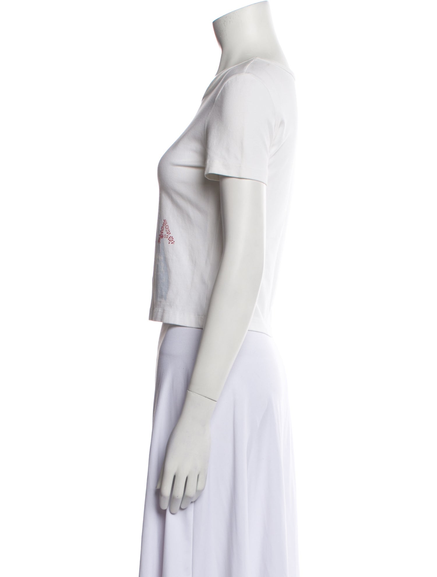 Alaïa Graphic Print Crew Neck T-Shirt