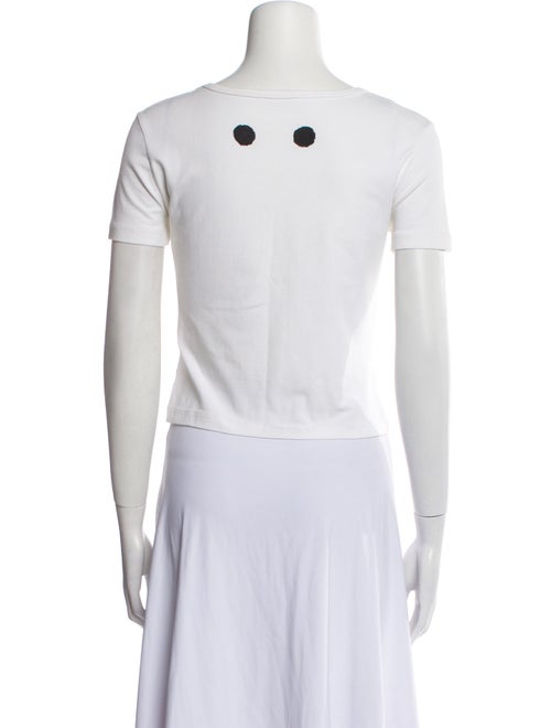 Alaïa Graphic Print Crew Neck T-Shirt