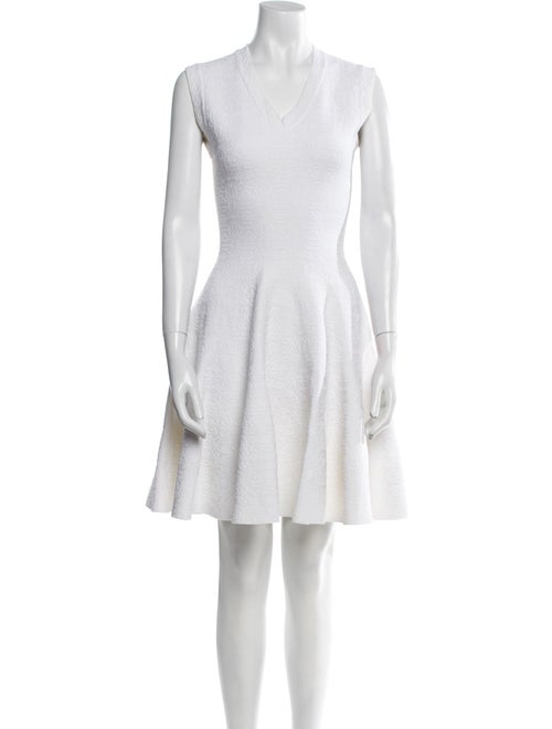 Alaïa V-Neck Mini Dress