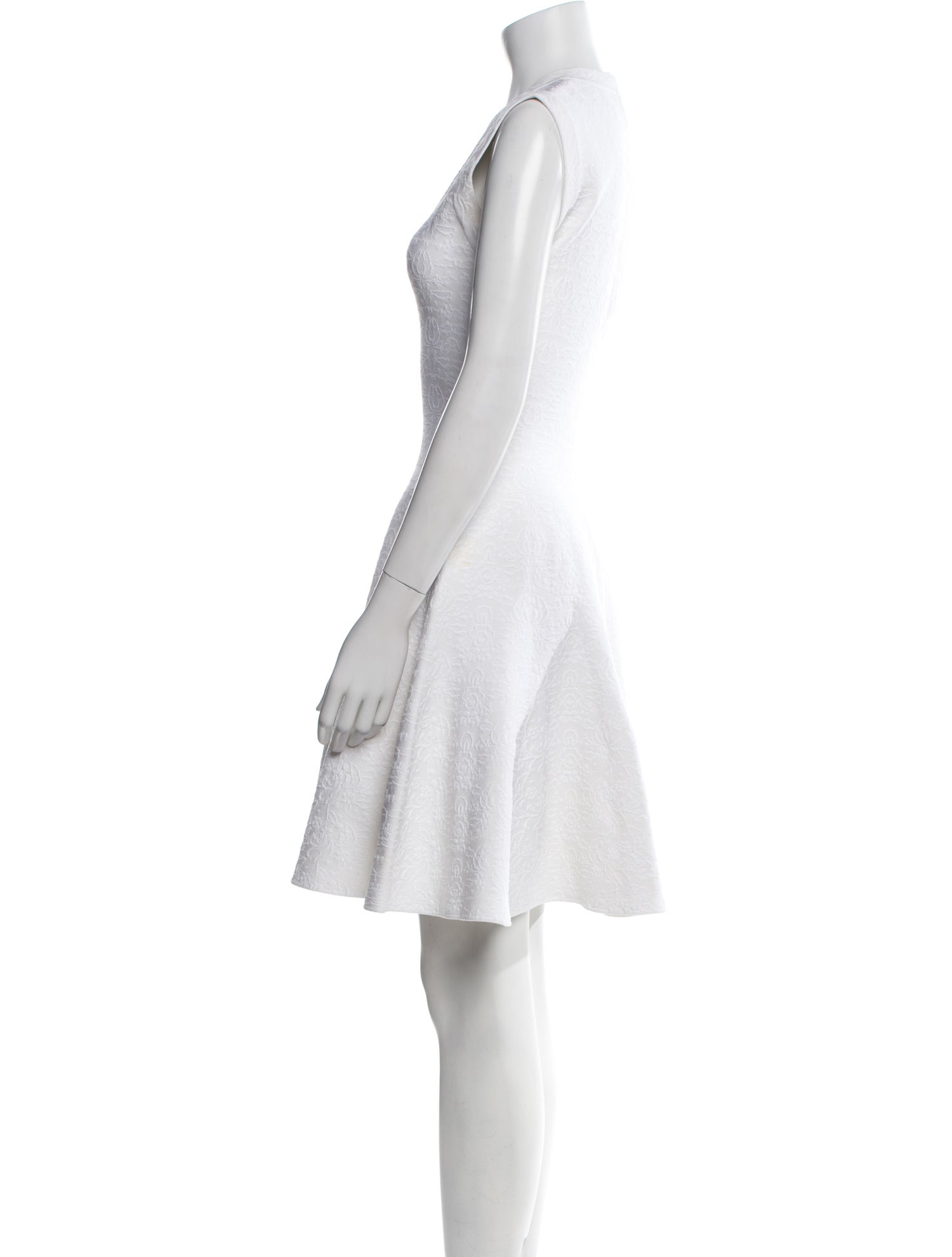 Alaïa V-Neck Mini Dress