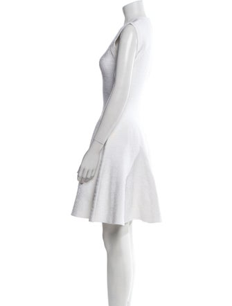 Alaïa V-Neck Mini Dress