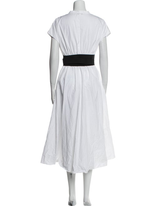 Alaïa V-Neck Long Dress