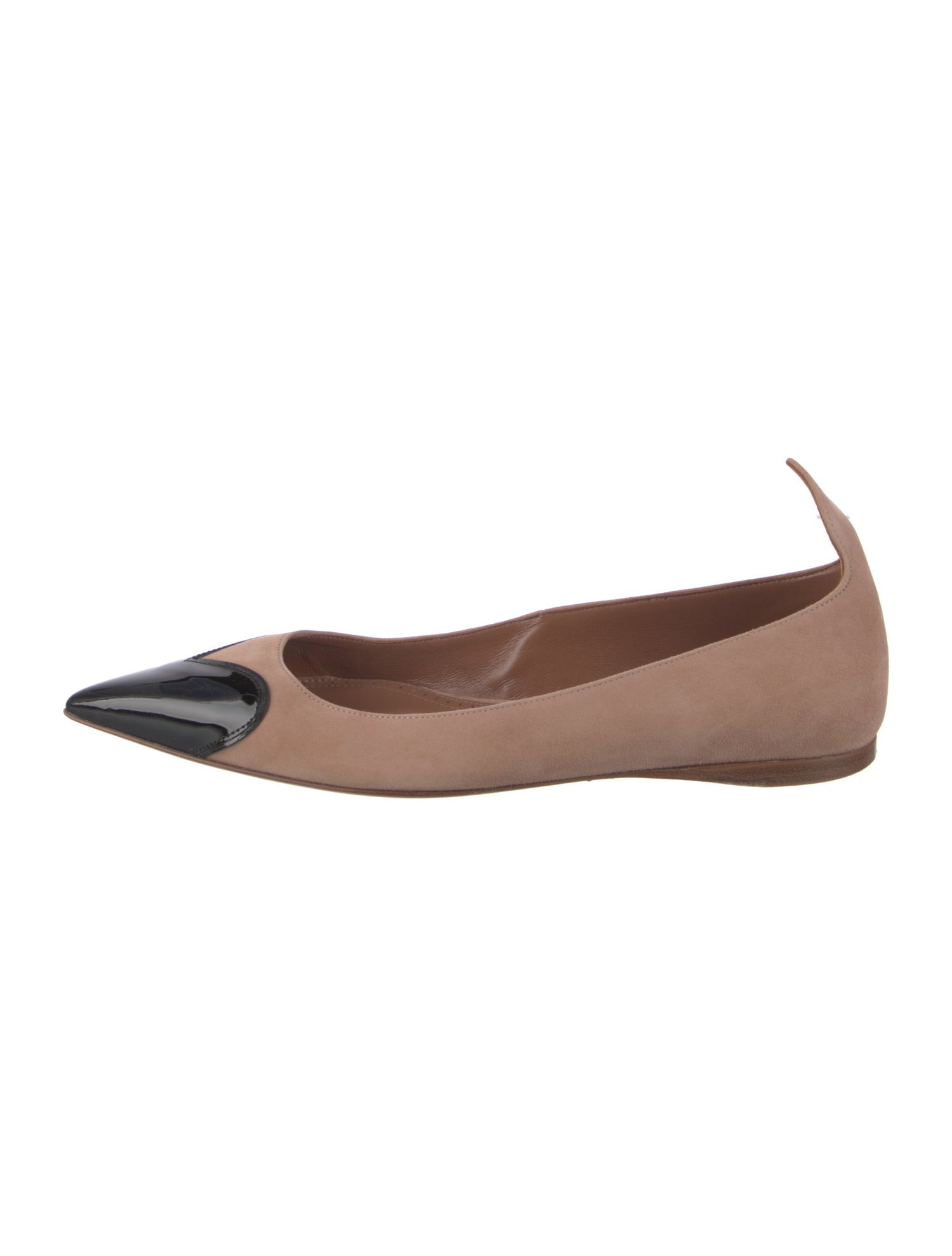 Alaïa Suede Colorblock Pattern Flats
