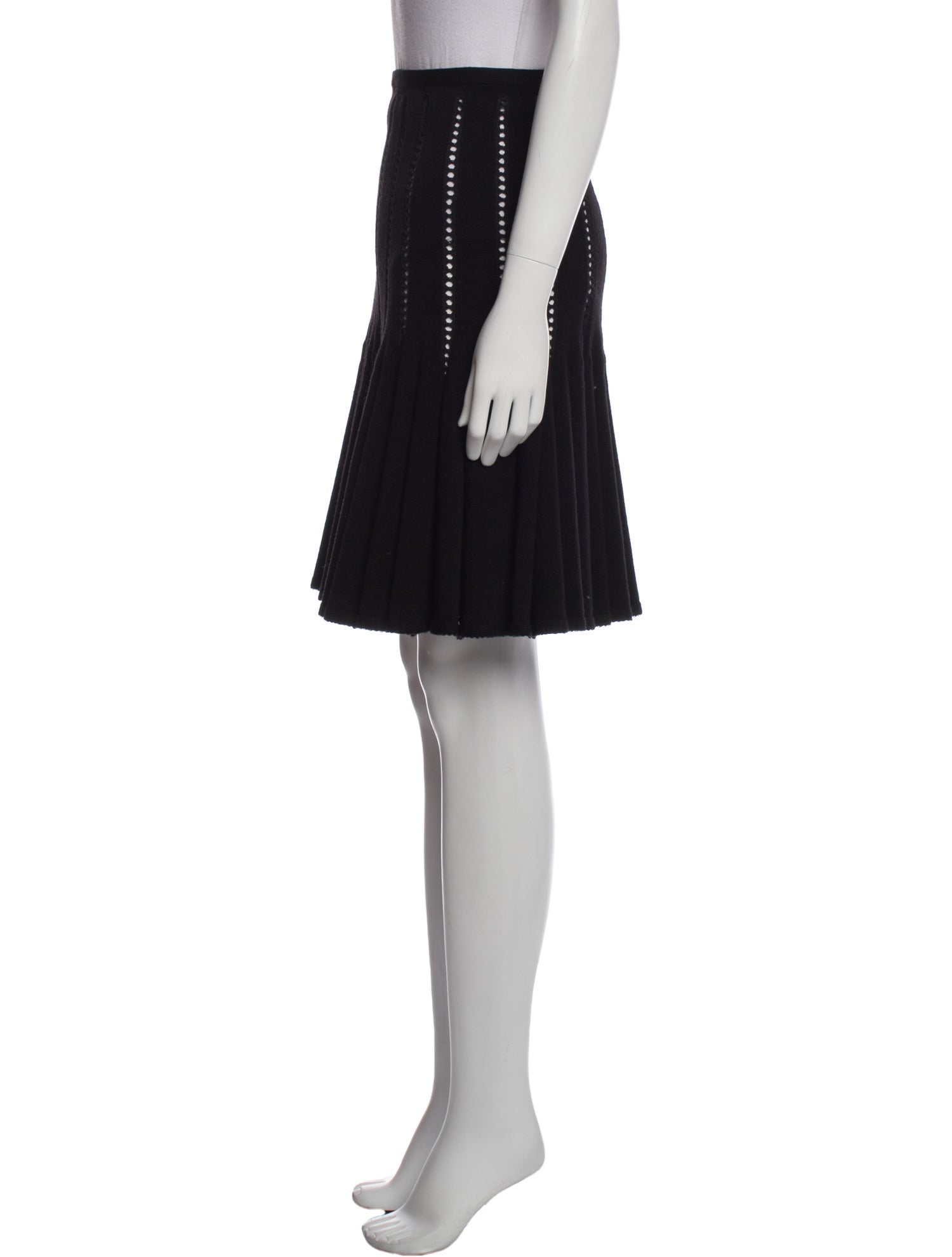 Alaïa Virgin Wool Knee-Length Skirt