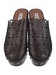 Alaïa Leather Lasercut Accents Mules