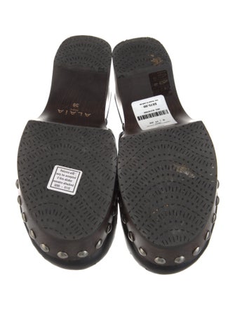 Alaïa Leather Lasercut Accents Mules