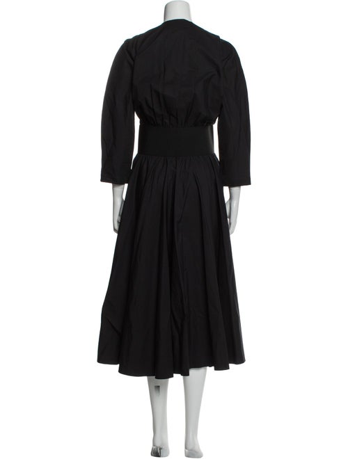 Alaïa V-Neck Long Dress