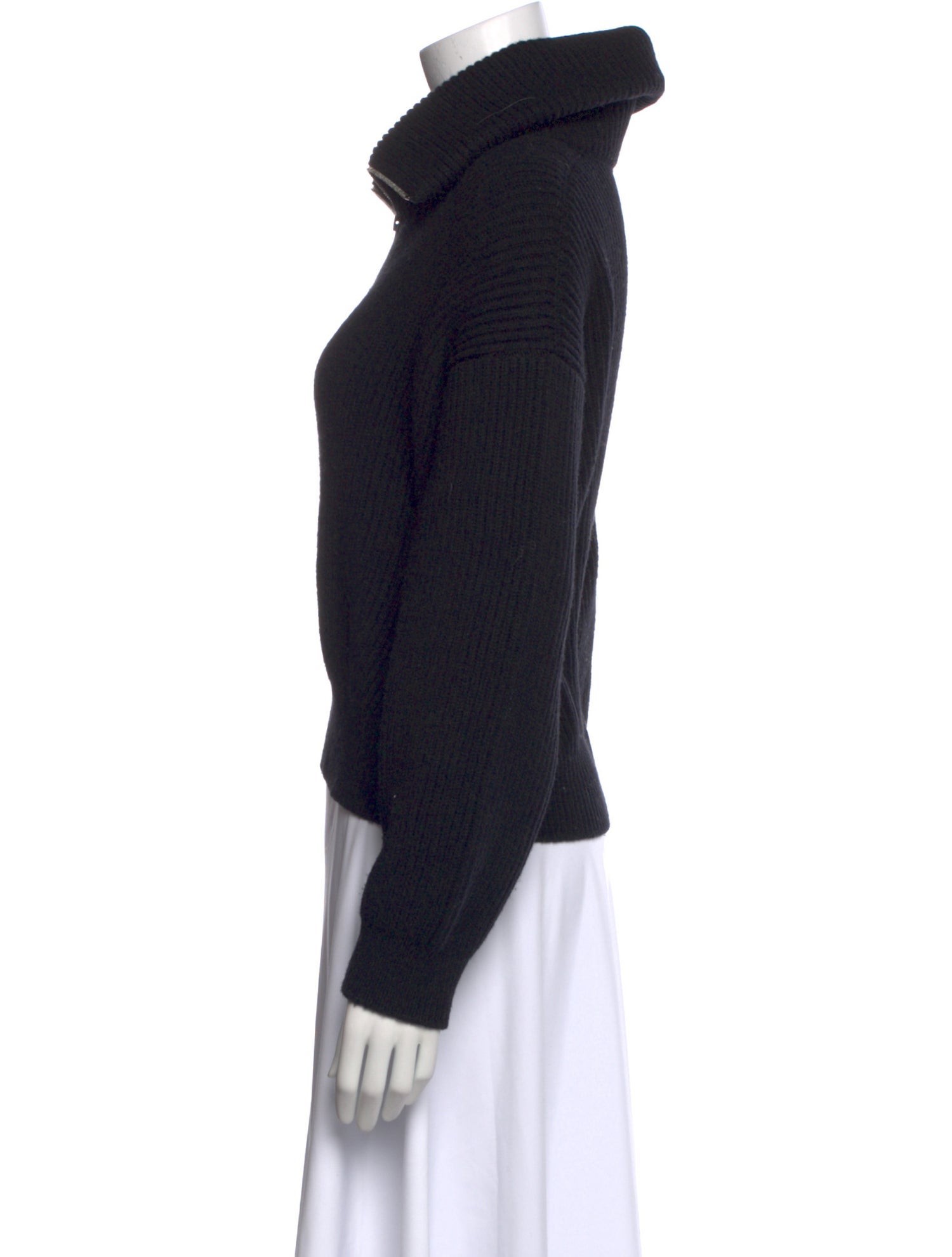 Alaïa Wool Mock Neck Sweater