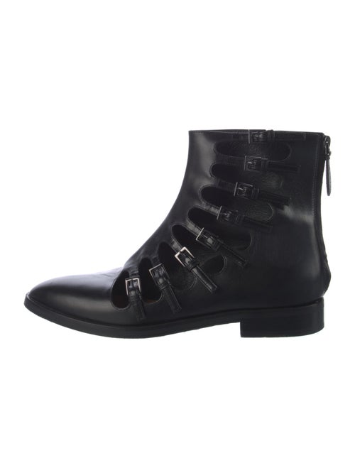 Alaïa Leather Combat Boots