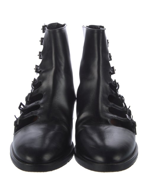 Alaïa Leather Combat Boots
