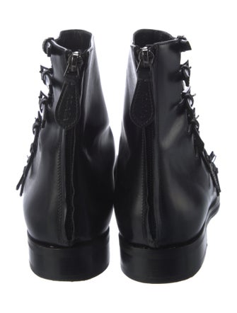 Alaïa Leather Combat Boots