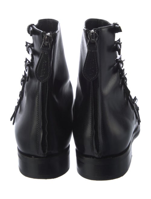 Alaïa Leather Combat Boots
