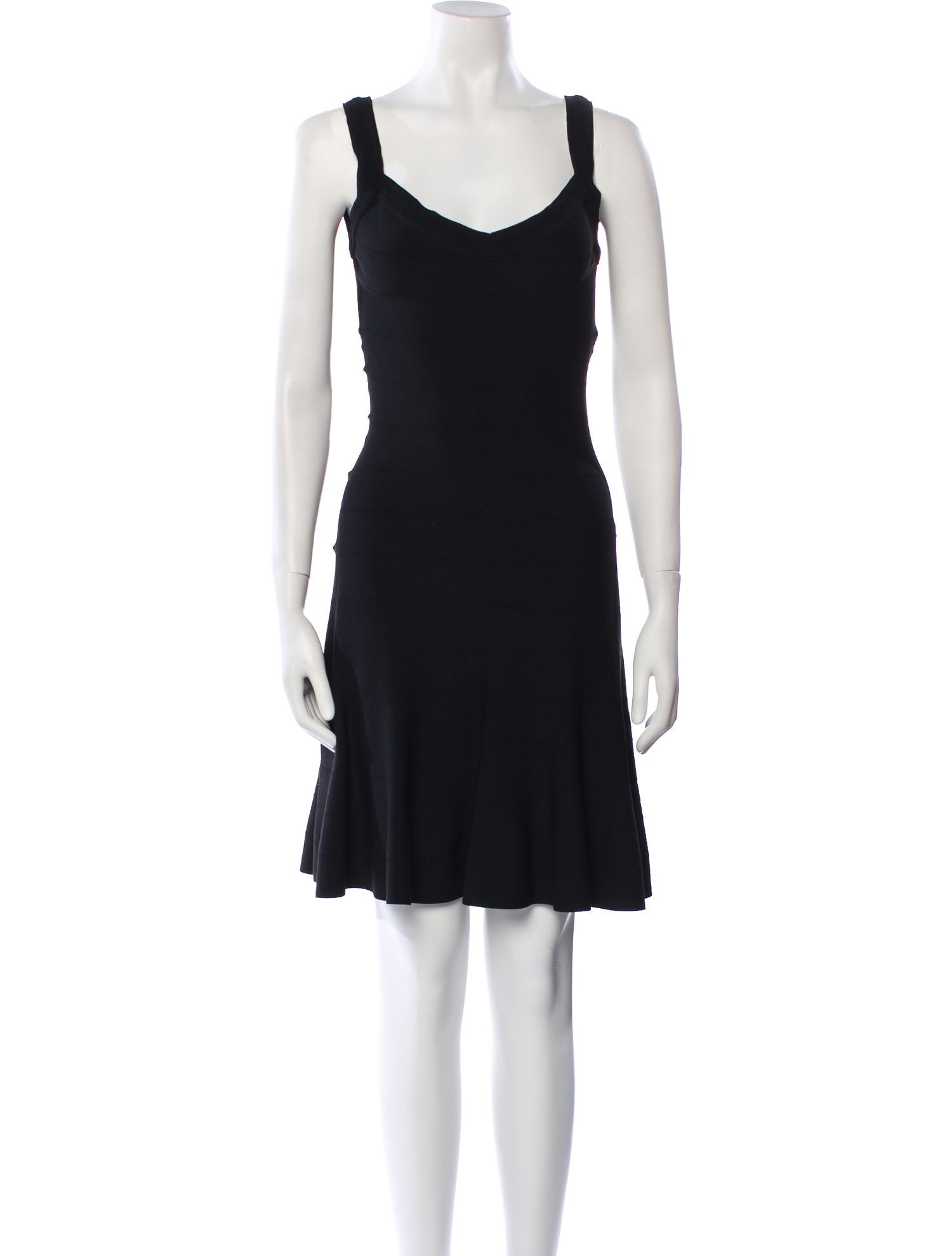 Alaïa V-Neck Mini Dress