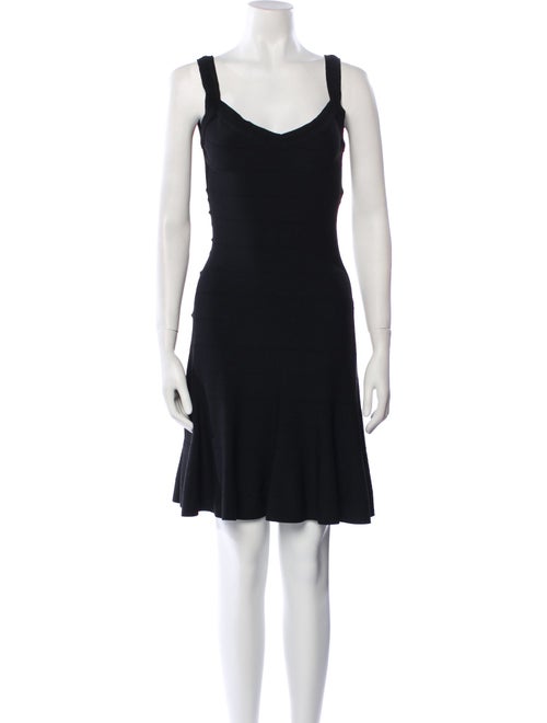Alaïa V-Neck Mini Dress