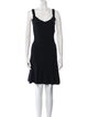 Alaïa V-Neck Mini Dress