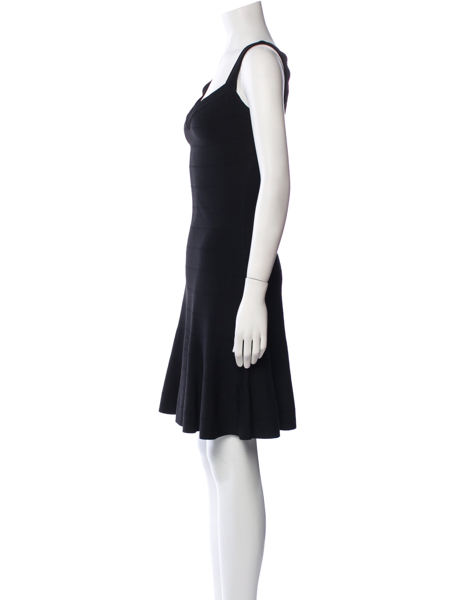 Alaïa V-Neck Mini Dress