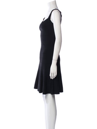 Alaïa V-Neck Mini Dress