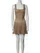 Alaïa Square Neckline Mini Dress