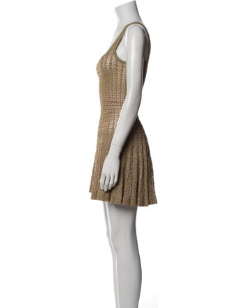 Alaïa Square Neckline Mini Dress