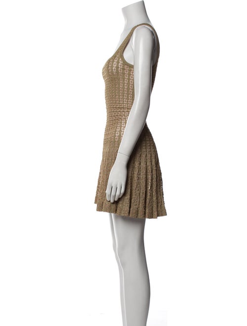 Alaïa Square Neckline Mini Dress