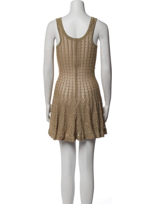 Alaïa Square Neckline Mini Dress