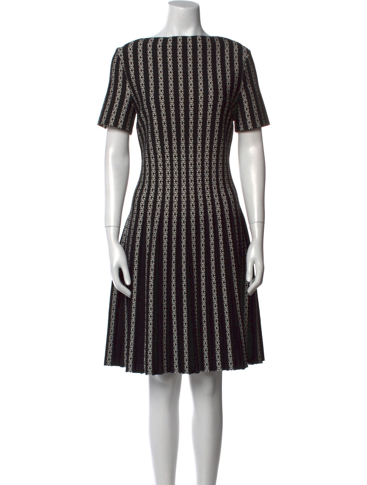 Alaïa Striped Knee-Length Dress w/ Tags