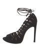 Alaïa Suede Cutout Accent Pumps