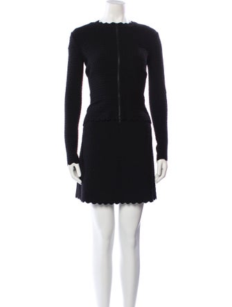 Alaïa Scalloped Accent Skirt Set