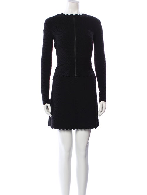 Alaïa Scalloped Accent Skirt Set