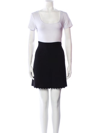 Alaïa Scalloped Accent Skirt Set