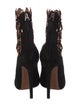 Alaïa Suede Cutout Accent Lace-Up Boots