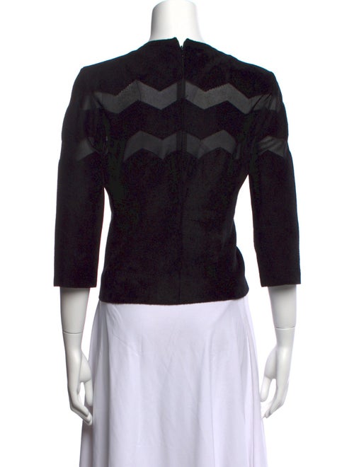 Alaïa Silk Crew Neck Top