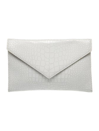 Alaïa Embossed Leather Clutch