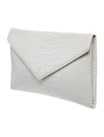 Alaïa Embossed Leather Clutch