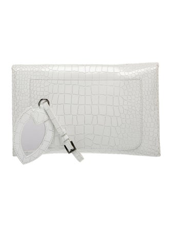 Alaïa Embossed Leather Clutch