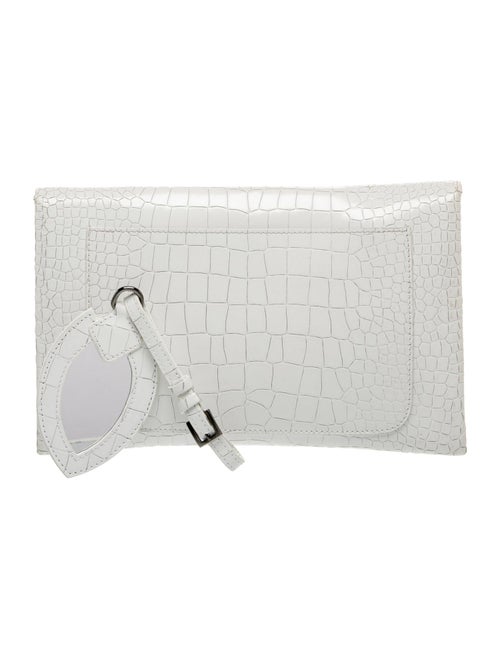 Alaïa Embossed Leather Clutch