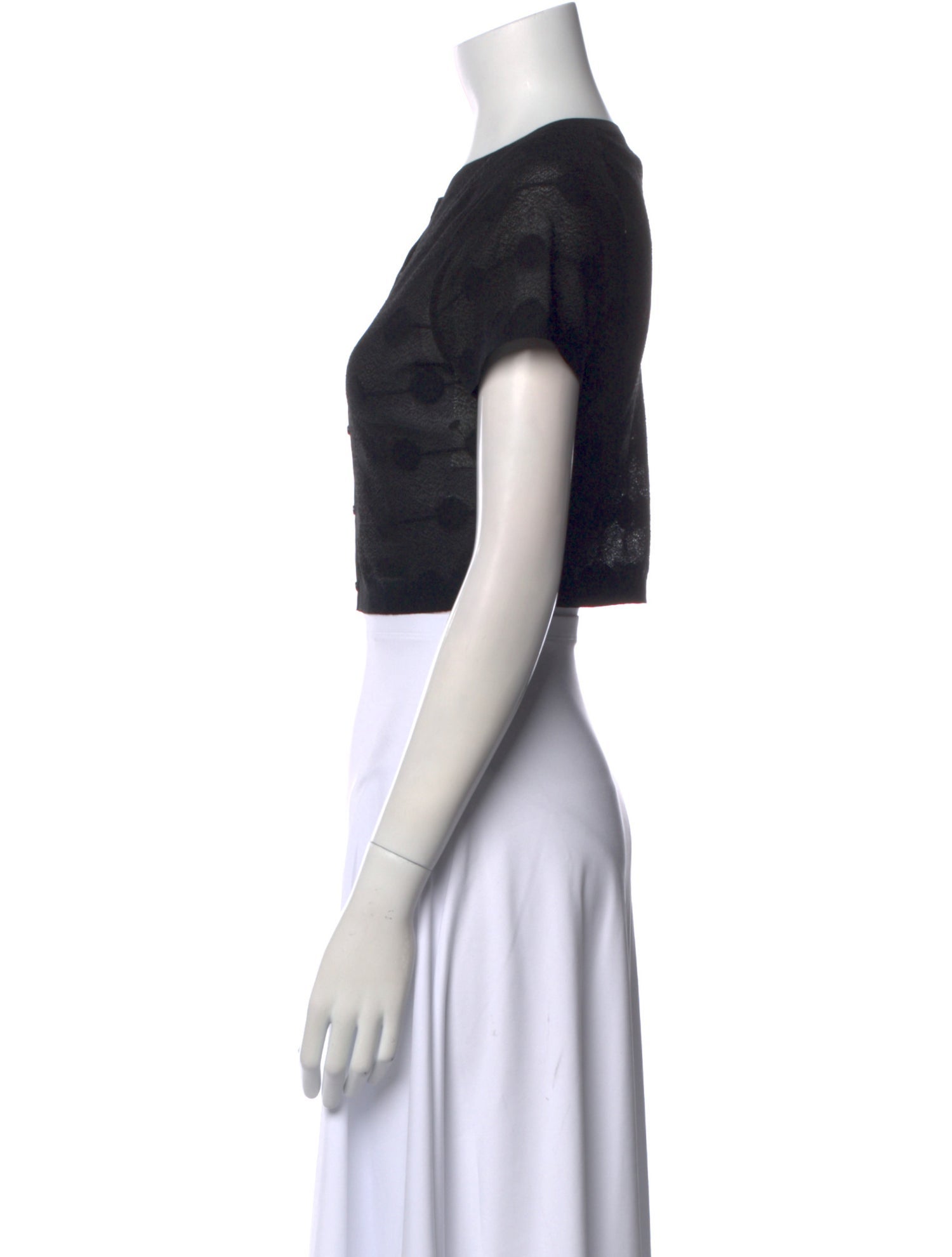 Alaïa Silk Printed Crop Top