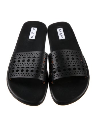 Alaïa Leather Slides