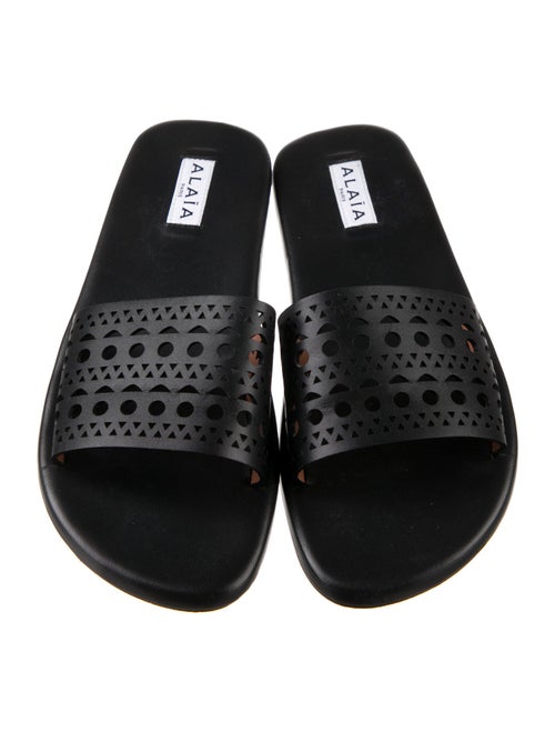 Alaïa Leather Slides