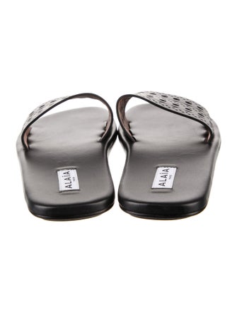 Alaïa Leather Slides