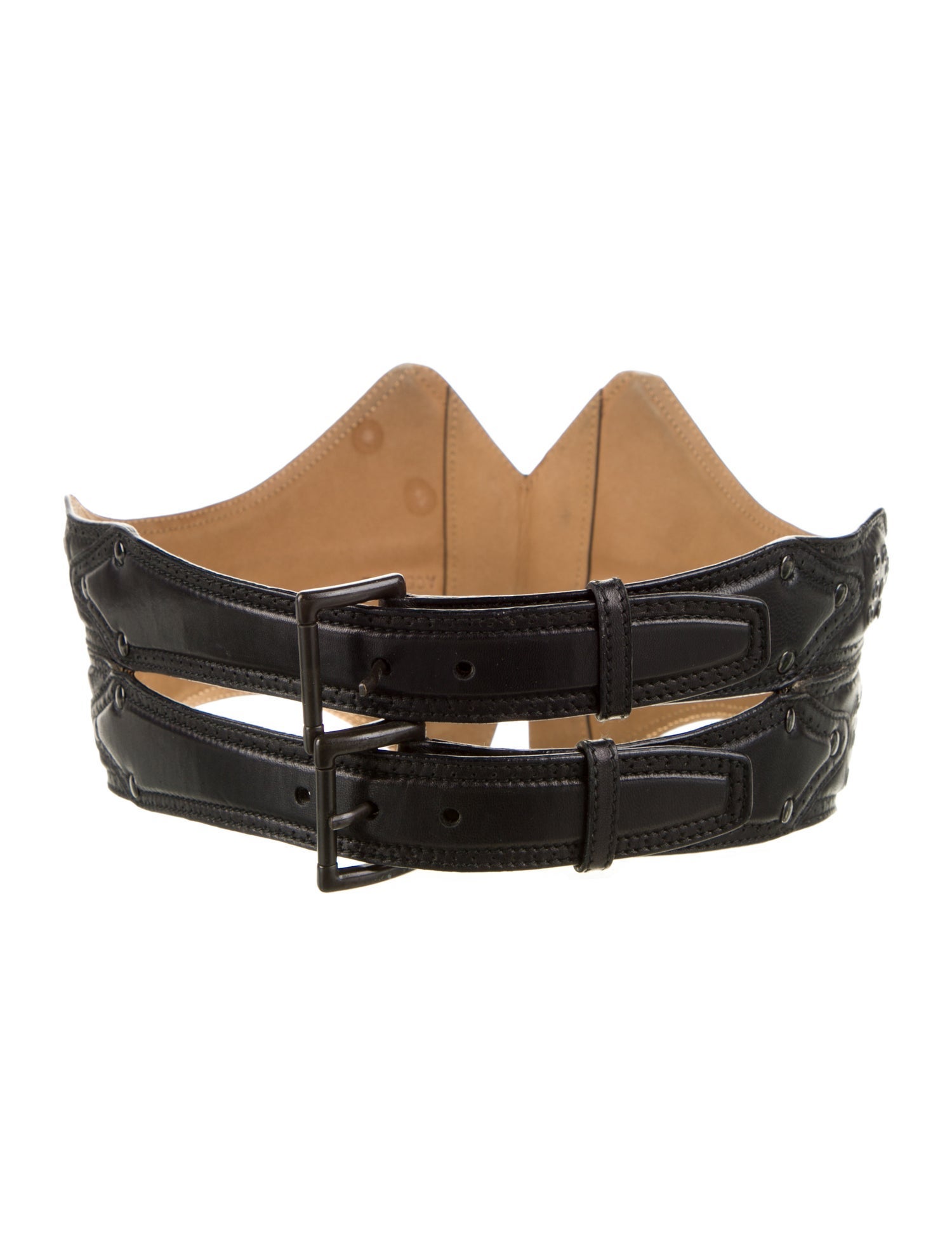 Alaïa Wide Leather Waist Belt