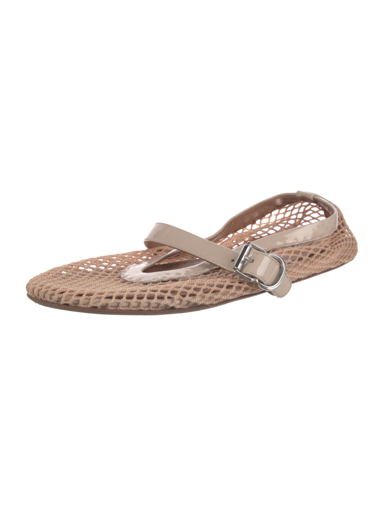 Alaïa Mesh Patterned Ballet Flats