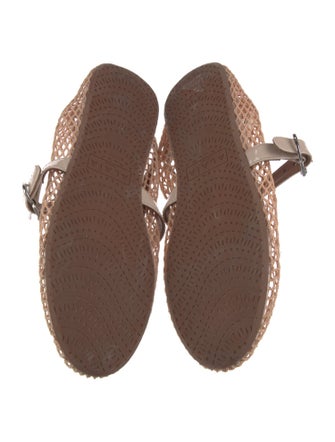 Alaïa Mesh Patterned Ballet Flats