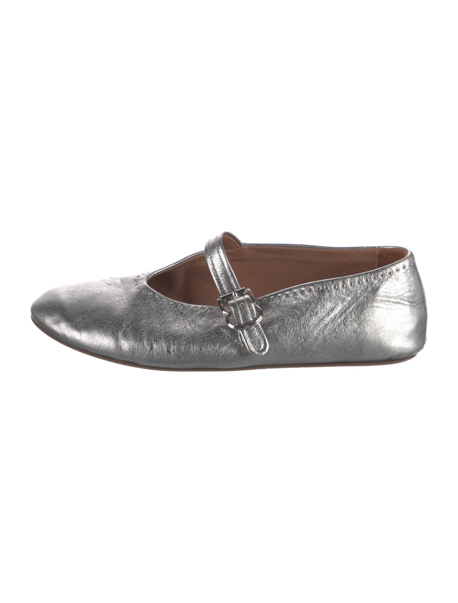 Alaïa Leather Mary Jane Flats