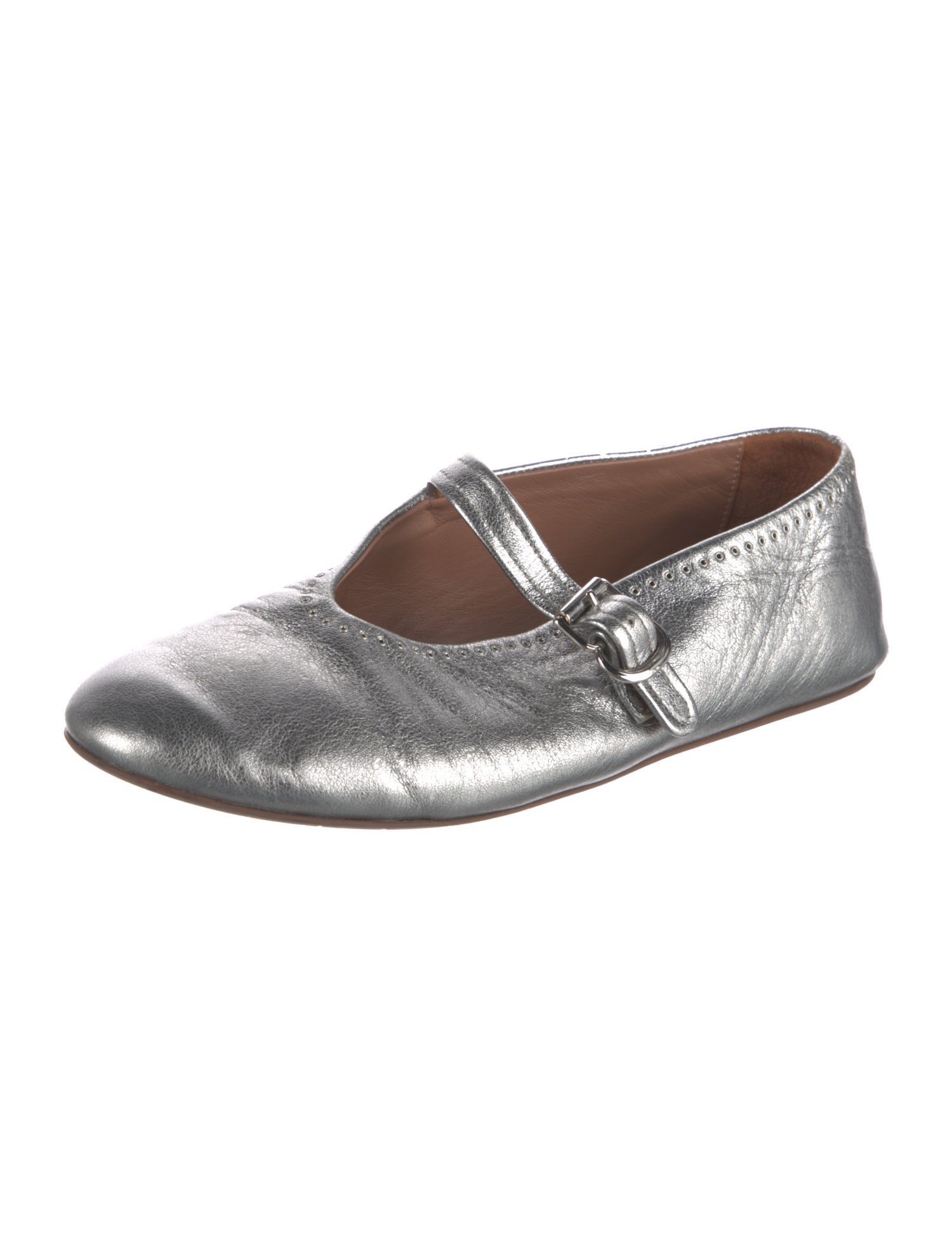 Alaïa Leather Mary Jane Flats